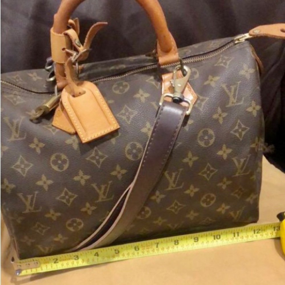 LOUIS VUITTON Monogram Speedy 30 Boston Travel Overnight Tote Bag LV 30 - Picture 9 of 16